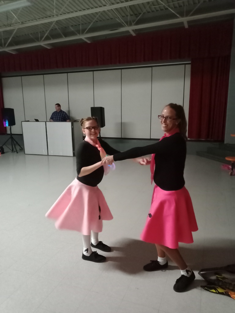 The A+ Family Night Sock Hop was a ton of fun with 50's theme food, activities and a DJ! 